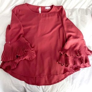 Fringe Sleeved Blouse